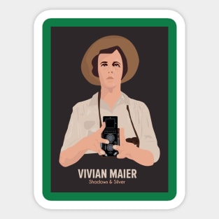 Vivian Maier - Shadows and Silver: Capturing Life's Essence Sticker